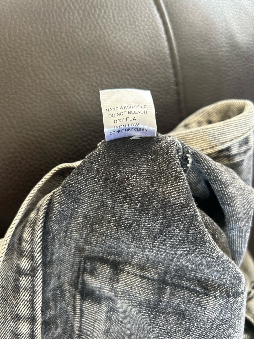 Fashion Nova Washed Gray Cropped Hooded Denim Jacket - Picture 8 of 10